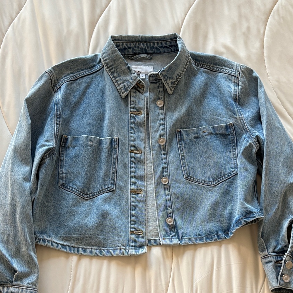 Denim Cropped Jacket
